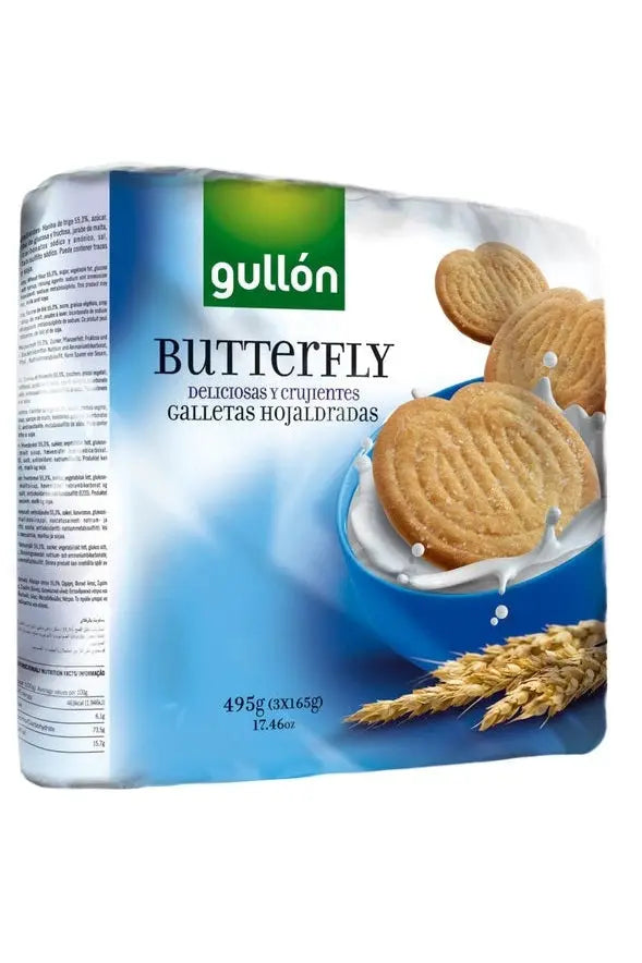 Gullón Butterfly  Galletas Hojaldradas Biscuits/ 495 g murukali.com