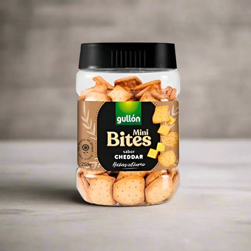 Gullón Mini Bites Cheddar – Irresistible Cheese Snack Jar Murukali.com