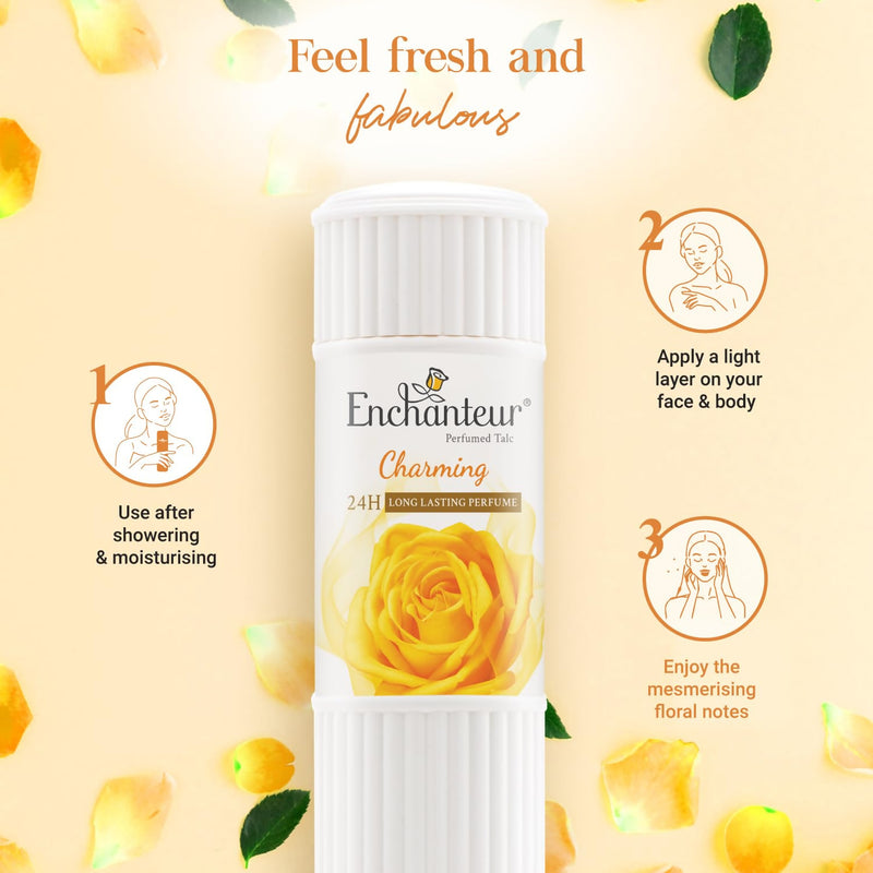 Enchanteur charming perfume talc 125 gm