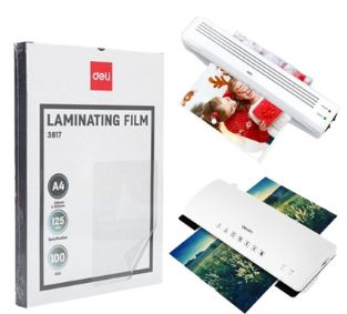 Deli A4 100 Pieces Laminating Film Pocket Pouches - 3817