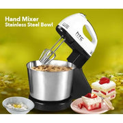 HTC Hand Mixer HTC-677-HM with Stainless Steel Bowl – Powerful Kitchen Mixer Murukali.com