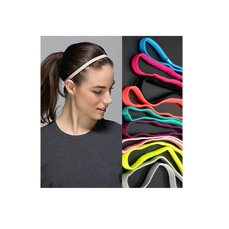 Hair Bands Sports Headband Anti-Slip Elastic Rubber murukali.com