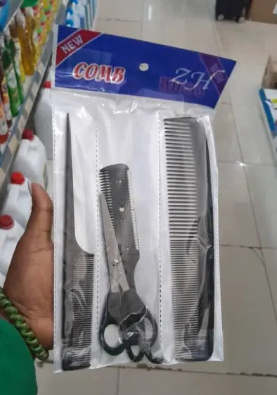Haircutting Tool Set – Scissors and Combs Pack Murukali.com