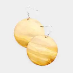 Hand Crafted Circle Earring made in Cow Horn murukali.com
