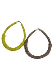 Hand Knit Beads Necklace/Urunigi 1pc murukali.com
