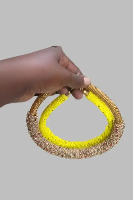 Hand Knit Beads Necklace/Urunigi 1pc murukali.com