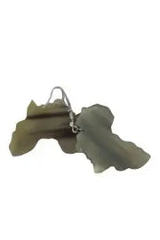 Hand-crafted Cow Horn Earrings Africa Shape murukali.com