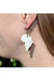 Hand-crafted Cow Horn Earrings Africa Shape murukali.com