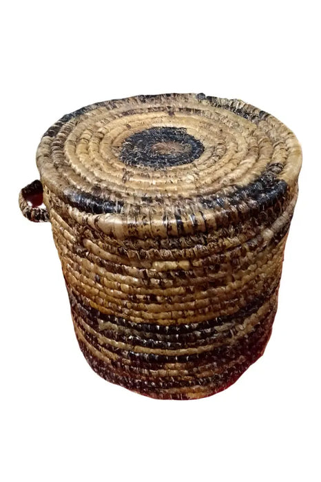 HandCraft Dustibin Made In Banana Dry Leaf murukali.com