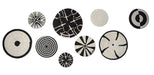 Hande Made Wall Decor Black&White Mix set of 9 murukali.com