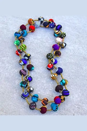 Handmade Necklace Africa Kitenge murukali.com