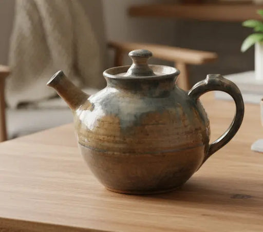 Handmade Stoneware Teapot – Rustic Studio Pottery Murukali.com
