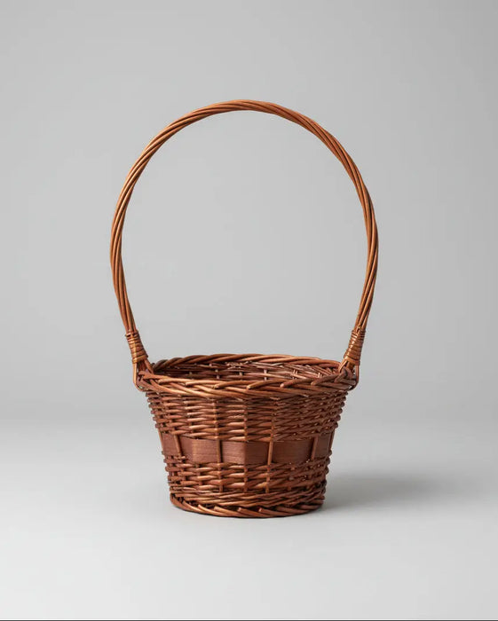Handwoven Cane Basket – Durable & Stylish Medium size Murukali.com