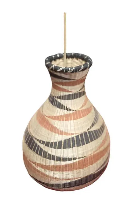 Handwoven Decorative Vase - Drinking Straw Holder murukali.com