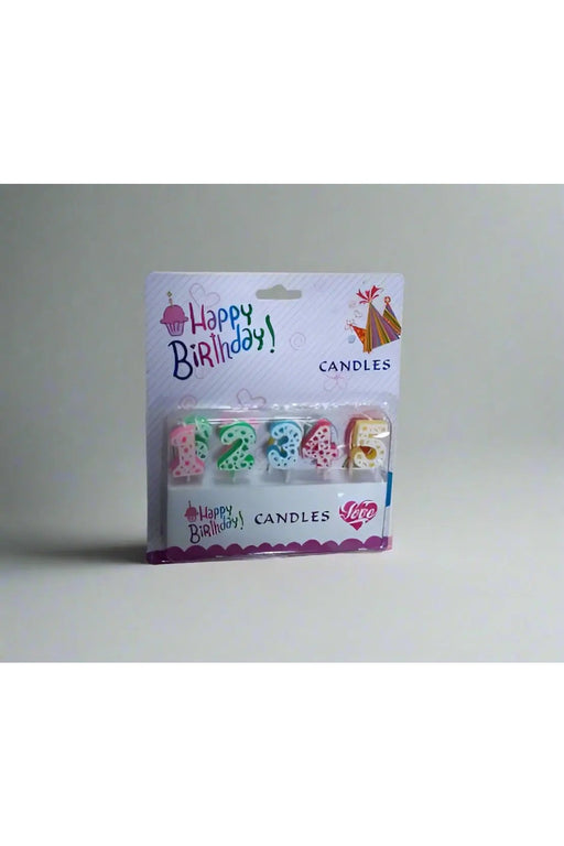 Happy Birthday Number Candles Murukali.com