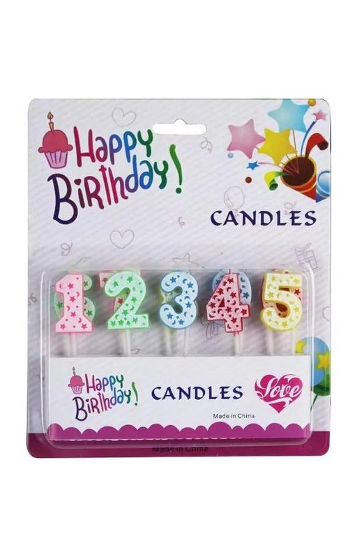 Happy Birthday Number Candles Murukali.com