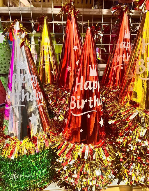 Happy Birthday Party Hats – Assorted Color Murukali.com