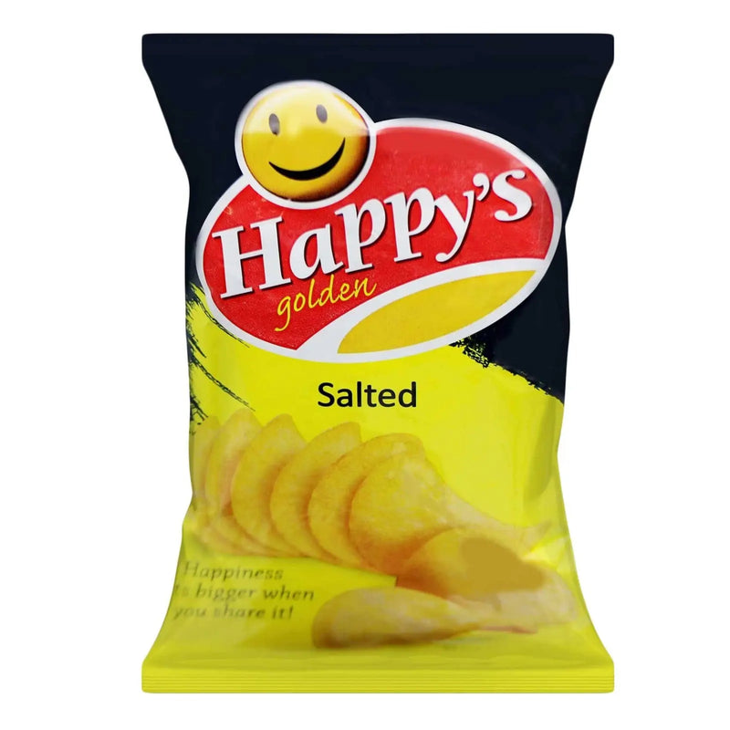 Happy's Golden Salted Potato Crisps 125g