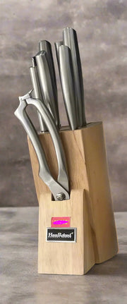 Haus Roland 8-Piece Knife Set with Wooden Block. Murukali.com