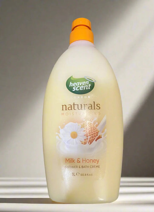 Heaven Scent Milk & Honey Shower & Bath Creme 1L Murukali.com