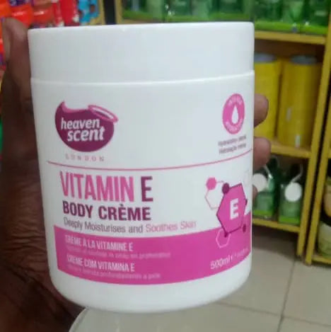 Heaven Scent Vitamin E Body Cream - 500ml Deep Moisturizing Formula Murukali.com