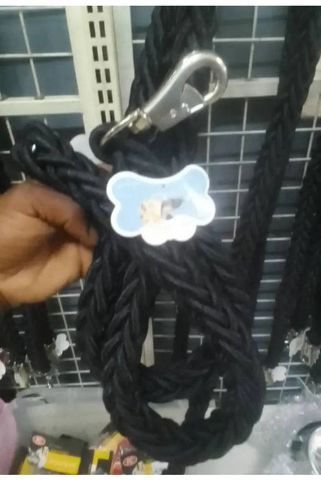 Heavy-Duty Braided Dog Leash - Black-80cm Murukali.com