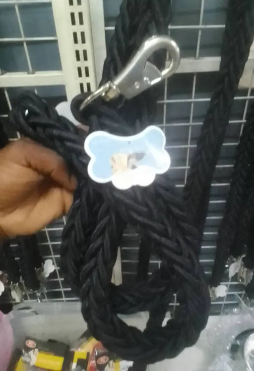 Heavy-Duty Braided Dog Leash - Black-80cm Murukali.com