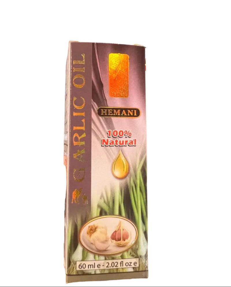 Hemani 100% Natural Garlic Oil – 60ml Murukali.com