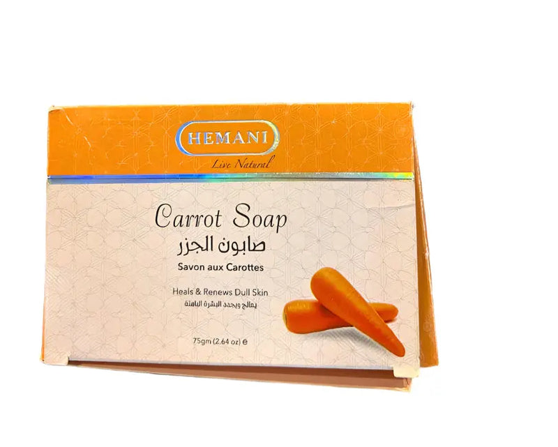 Hemani Carrot Soap for Skin Renewal – 75g Murukali.com
