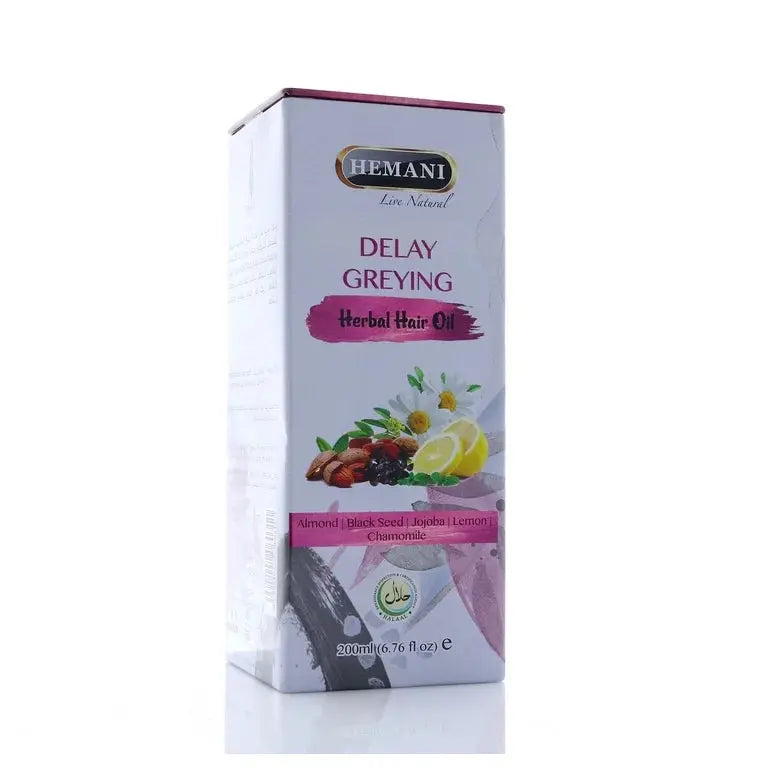 Hemani Delay Greying Hair Oil (200ml) Murukali.com