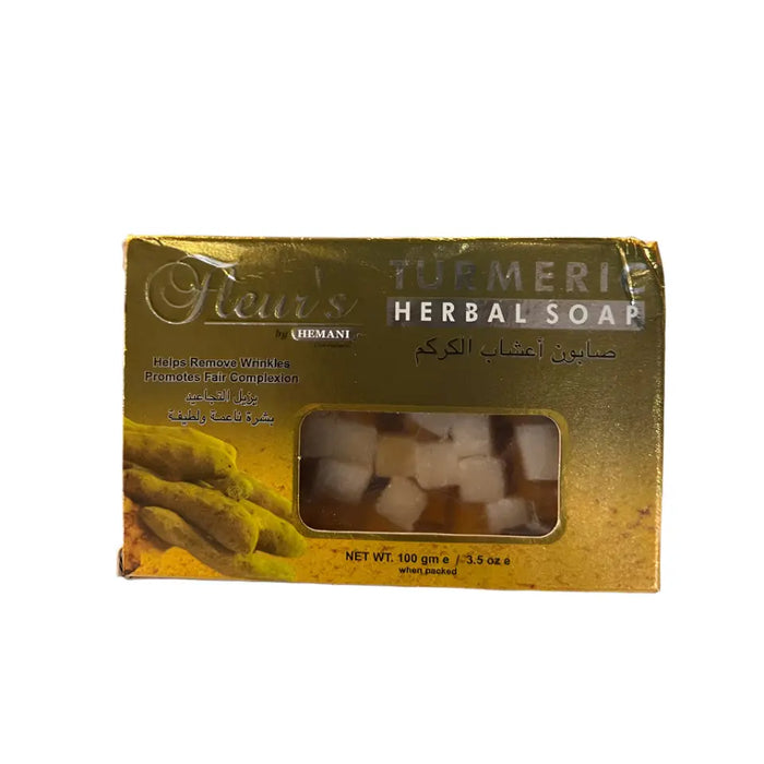 Hemani Fleur's Turmeric Herbal Soap for Wrinkle Removal – 100g Murukali.com