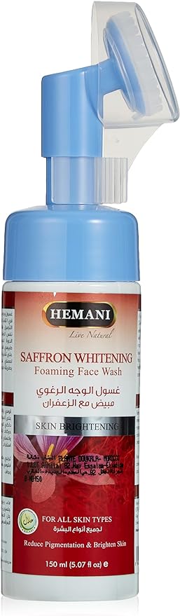 Hemani Saffron Whitening Foaming Face Wash, For All Skin Types, 150ml murukali.com