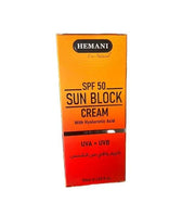 Hemani Sun Block Cream SPF 50 with Hyaluronic Acid Murukali.com
