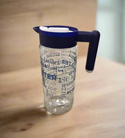 Herevin Decorated Glass Jug 1.46L Murukali.com