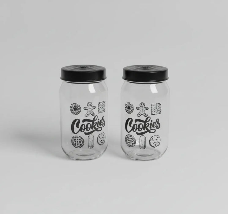 Herevin Glass Storage Jar – Cookies 1L