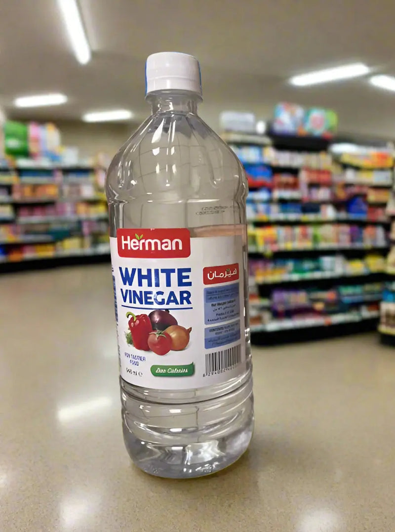 Herman White Vinegar Bottle in Grocery Aisle 946ml Murukali.com