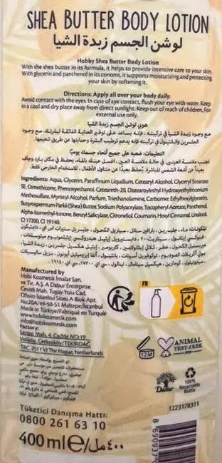 Hobby Shea Butter Body Lotion 400ml Murukali.com