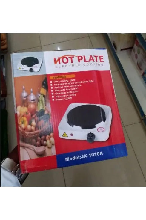 Hot Plate JX-1010A 1000 Watt Single Heating Plate - White Murukali.com