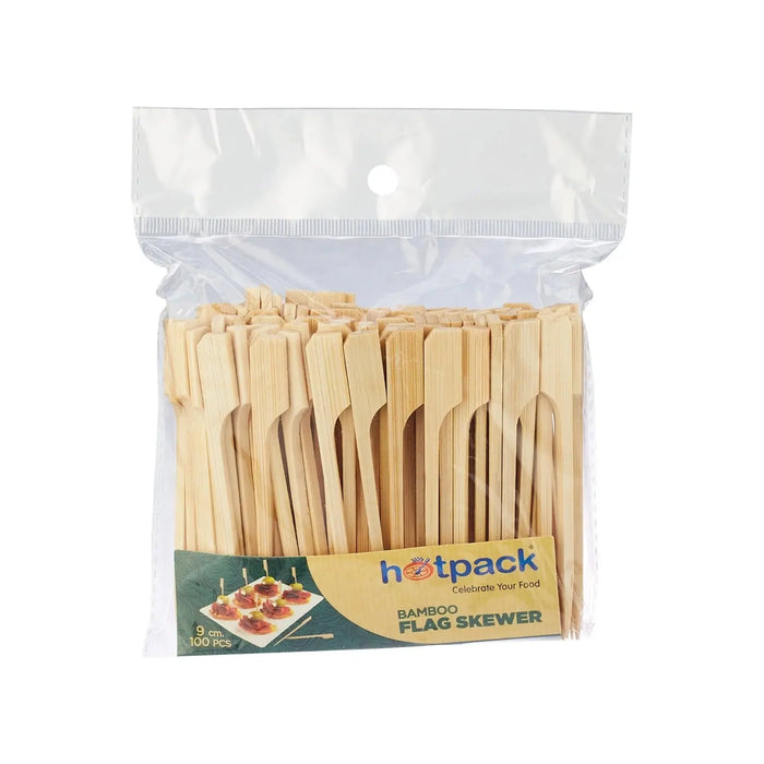 Hotpack Bamboo Flag Skewers short 100 pieces