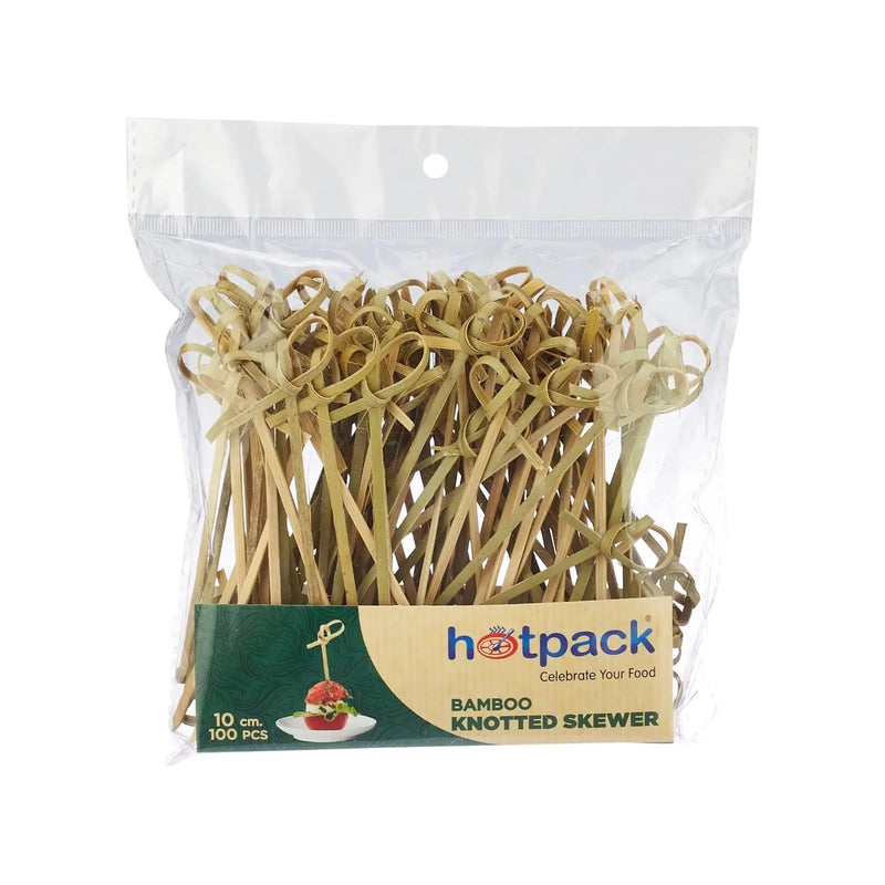 Hotpack Bamboo Knotted Skewers 100pcs