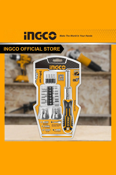 INGCO 24 IN 1 Ratchet Screwdriver Set Murukali.com