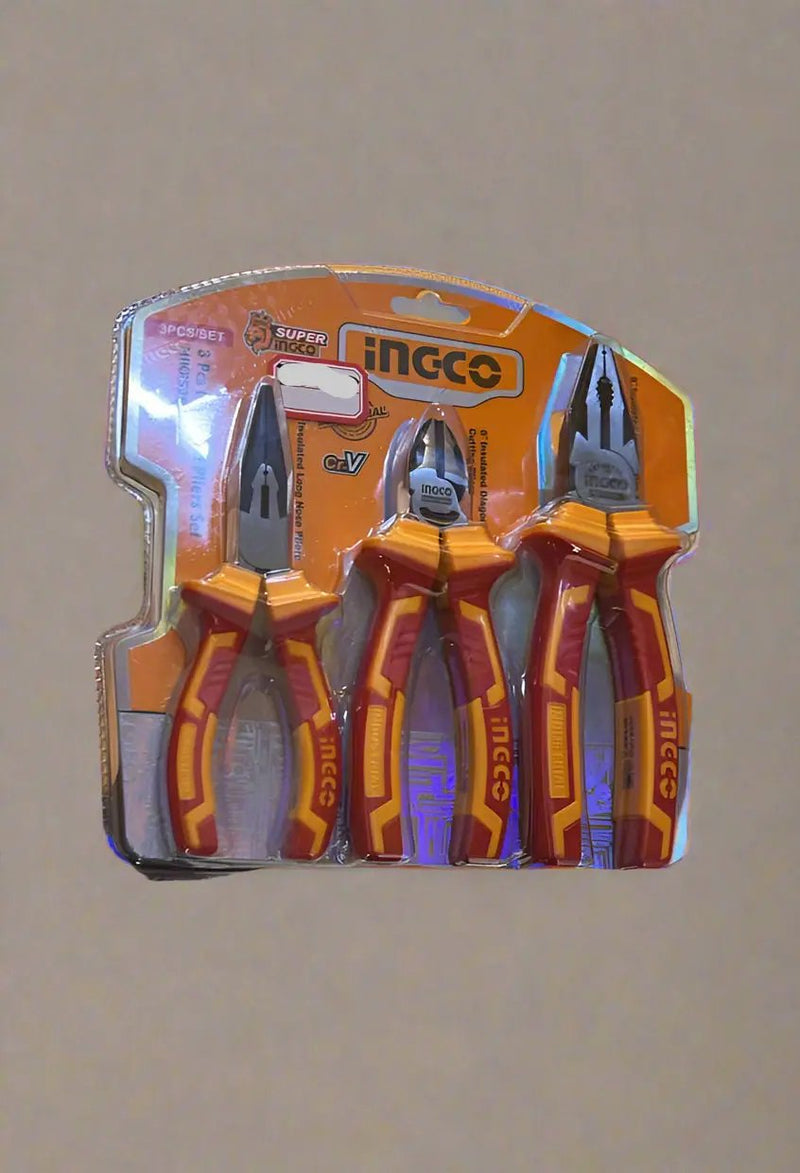 INGCO 3-Piece Insulated Pliers Set Murukali.com