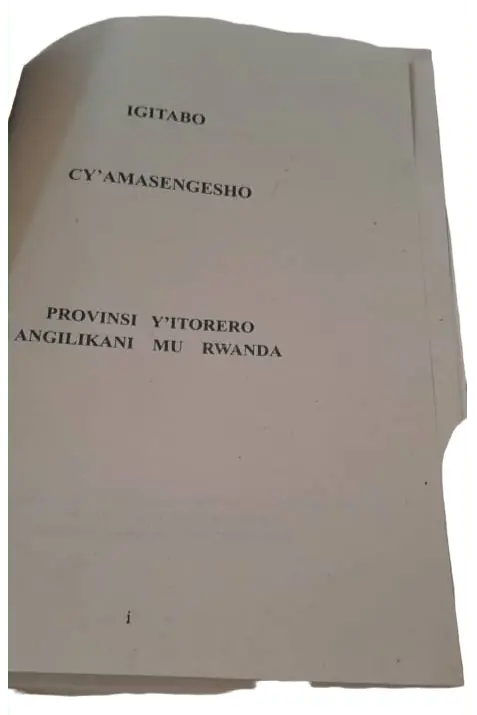 Igitabo Cy'Amasengesho-Provinsi Y'itorero Angilikani mu Rwanda murukali.com