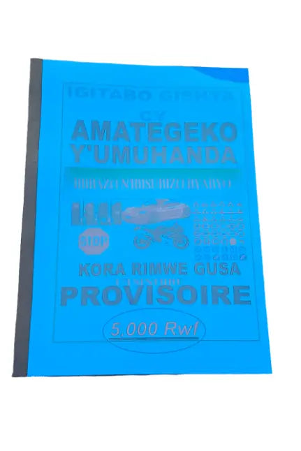 Igitabo Gishya cy'Amategeko Y'Umuhanda Ibibazo+Ibisubizo 30pages murukali.com