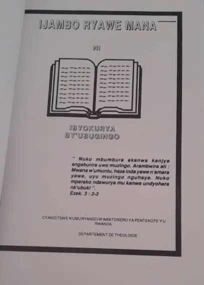 Igitabo: Ijambo Ryawe Mana N'Ibyokurya By'ubugingo murukali.com