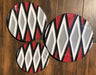 Imigongo African wall art (set of three) murukali.com