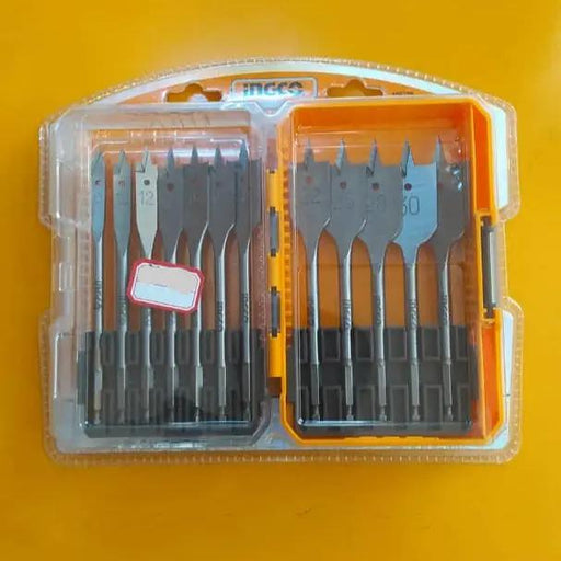 Ingco 12-Piece Flat Wood Drill Bits Set Murukali.com