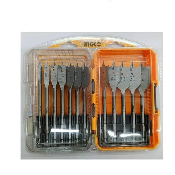 Ingco 12-Piece Flat Wood Drill Bits Set Murukali.com