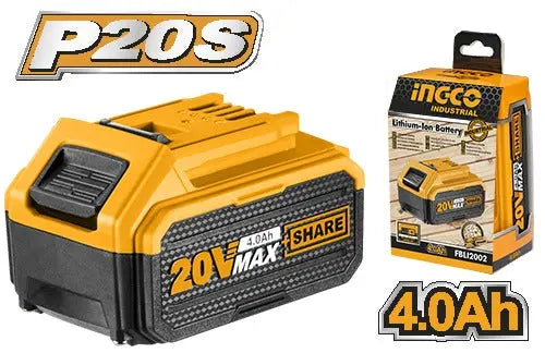 Ingco 20V 4.0Ah Lithium-Ion Battery Pack – P20S Series Compatible