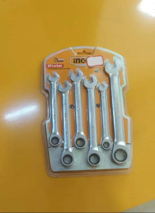 Ingco 6-Piece Ratchet Spanner Set Murukali.com